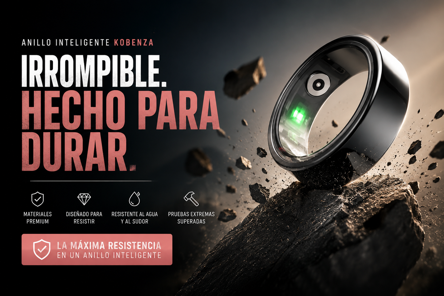 Anillo Inteligente Venus™ - Medición del sueño y actividad física