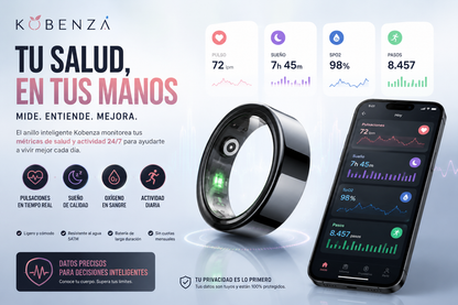 Anillo Inteligente Venus™ - Medición del sueño y actividad física